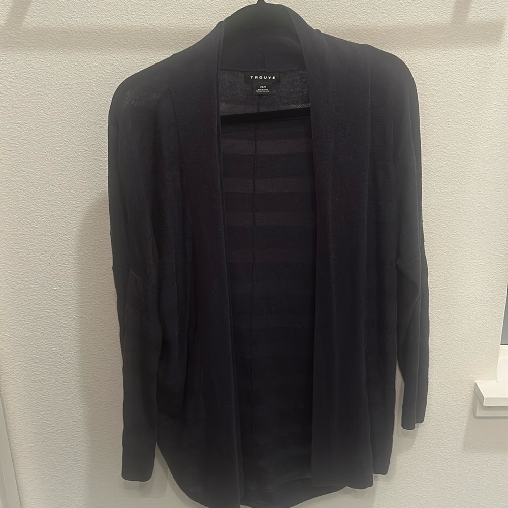 Trouve XS Navy Cardigan